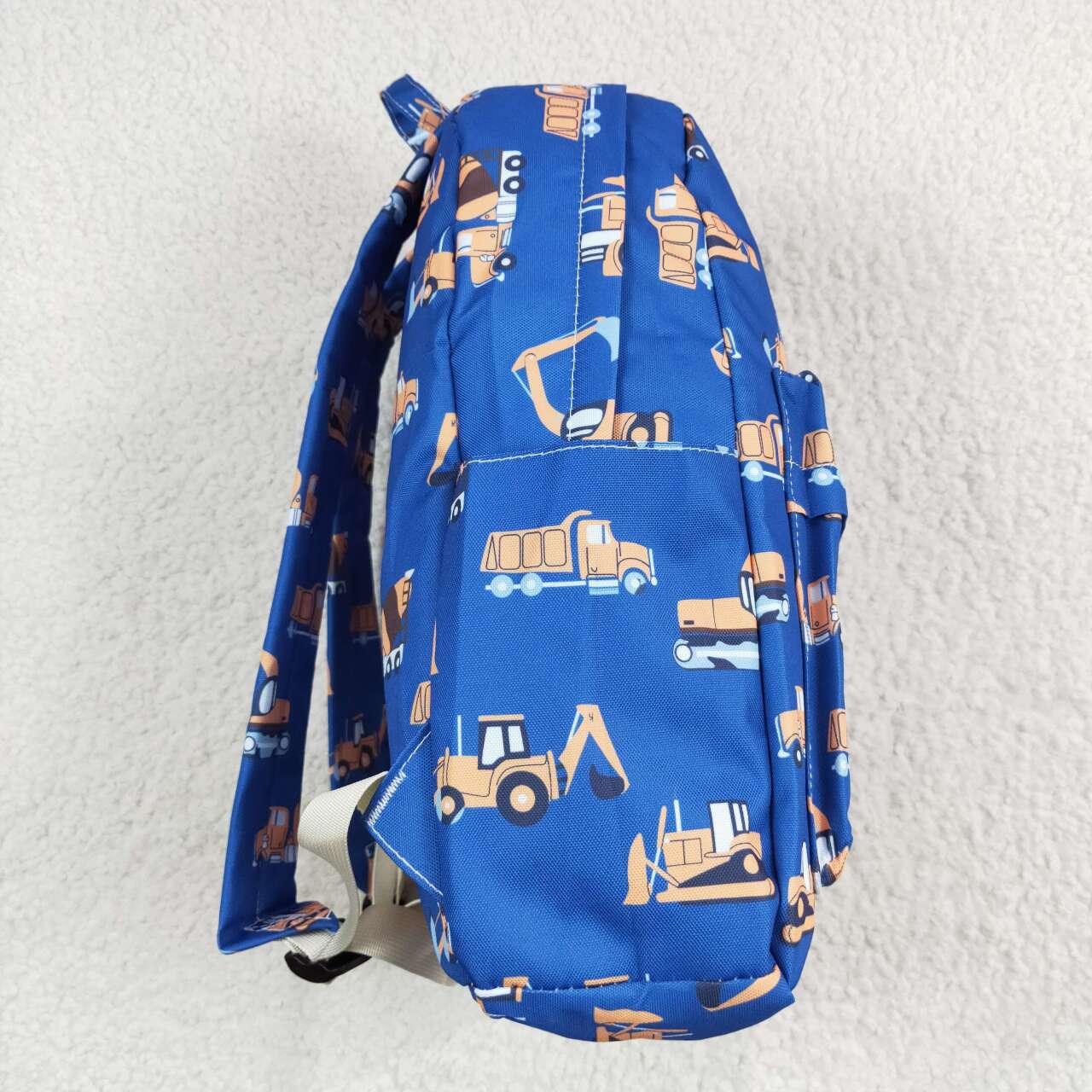 BA0169 Trucks Pattern Blue Backpack 5*13.5*17 inches bag RTS 202509