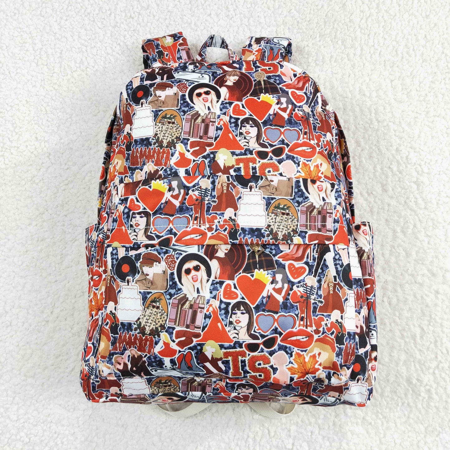 BA0173 Taylor Swift Red Black Backpack 5*13.5*17 inches bag RTS 202509