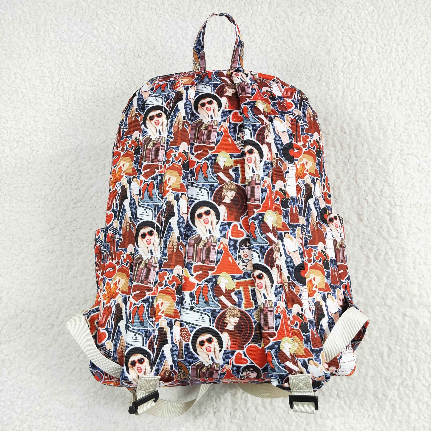 BA0173 Taylor Swift Red Black Backpack 5*13.5*17 inches bag RTS 202509