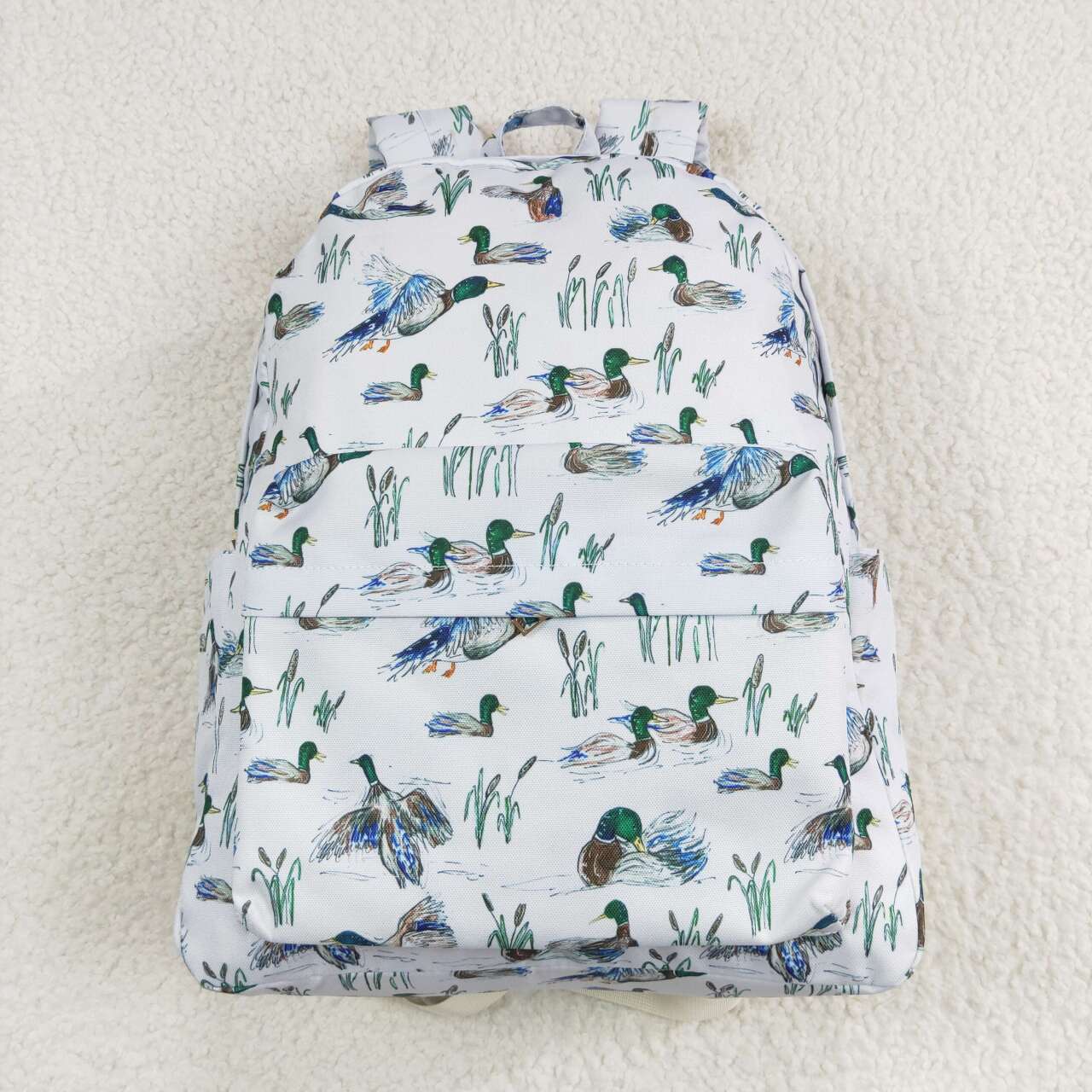 BA0196 White Backpack western boutique duck canvas bag RTS Free Shipping Over 2 KG