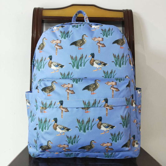BA0200 Duck blue purple backpack high quality school bags kids backpack SHIPPED from US RTS Free Shipping Over $100