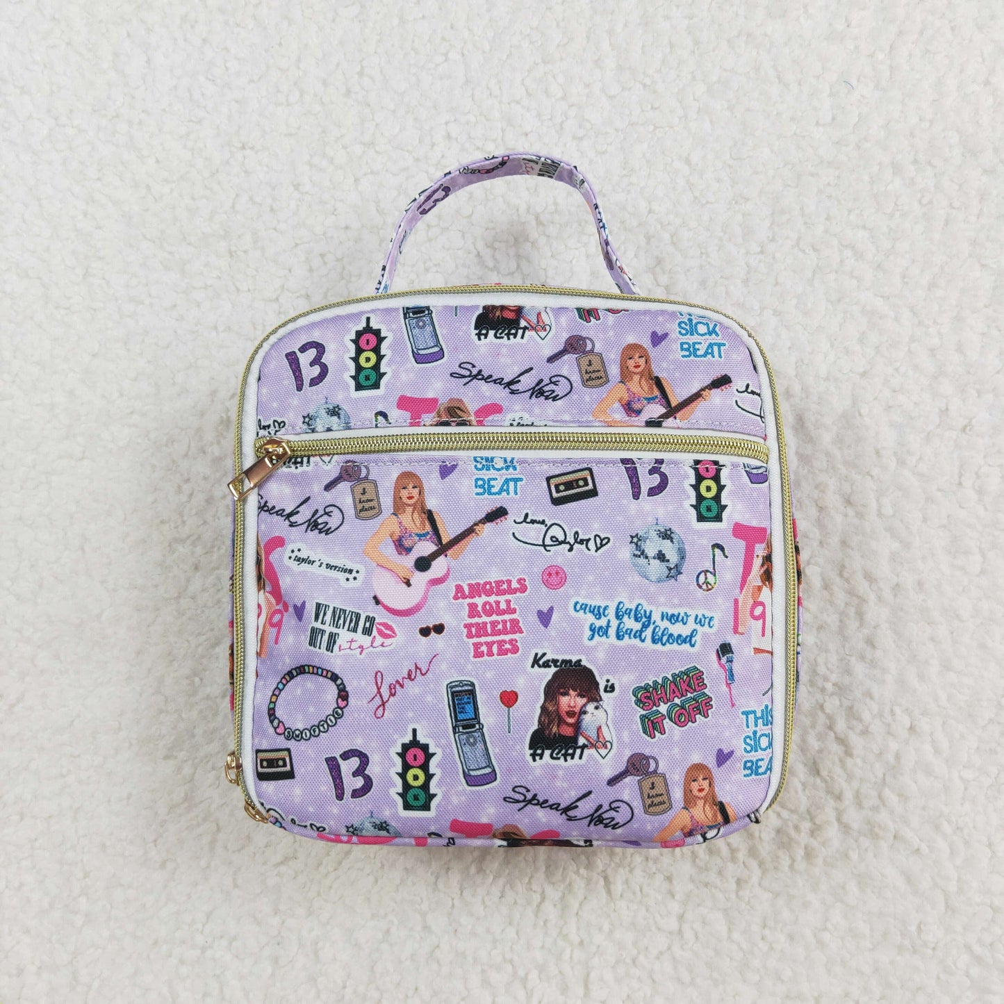 BA0229 Taylor Purple Pink Lunch Bag 3.5*8.5*8.5 inches 202505 RTS Local Warehouse