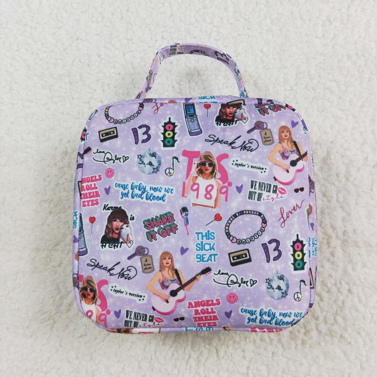 BA0229 Taylor Purple Pink Lunch Bag 3.5*8.5*8.5 inches 202505 RTS Local Warehouse