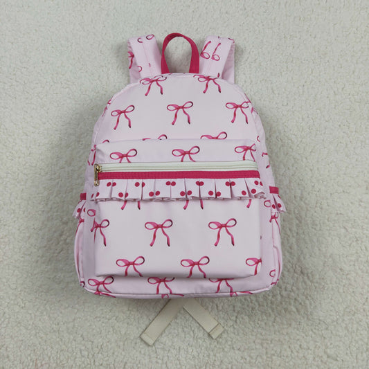 BA0233 Pink backpack with bow pattern High quality 202508 RTS