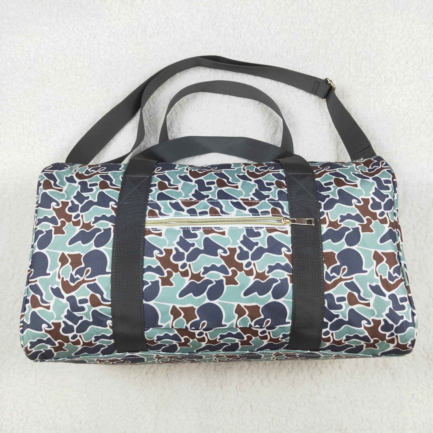 BA0263 Blue Green camouflage handbag western boutique PU leather bag RTS 202412