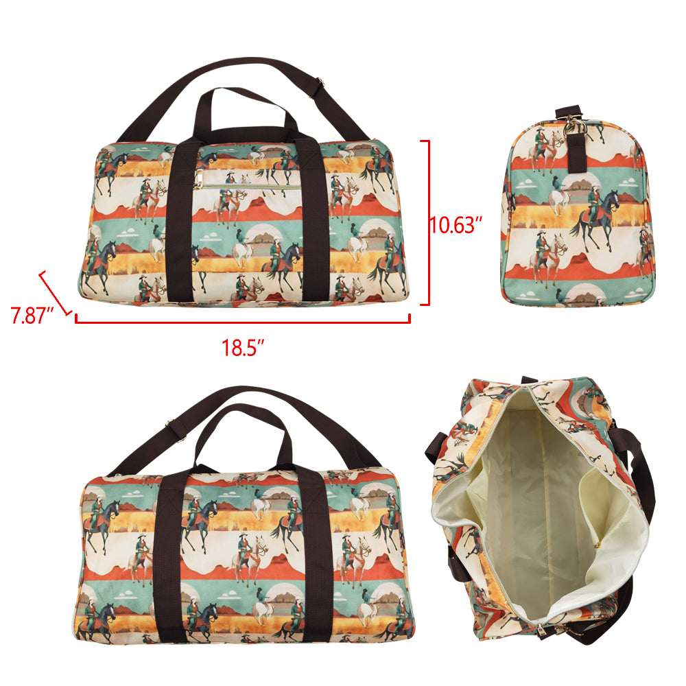 BA0265 Horseback riding desert rice green gym bag 7.87*18.5*10.63 inches 202503 RTS