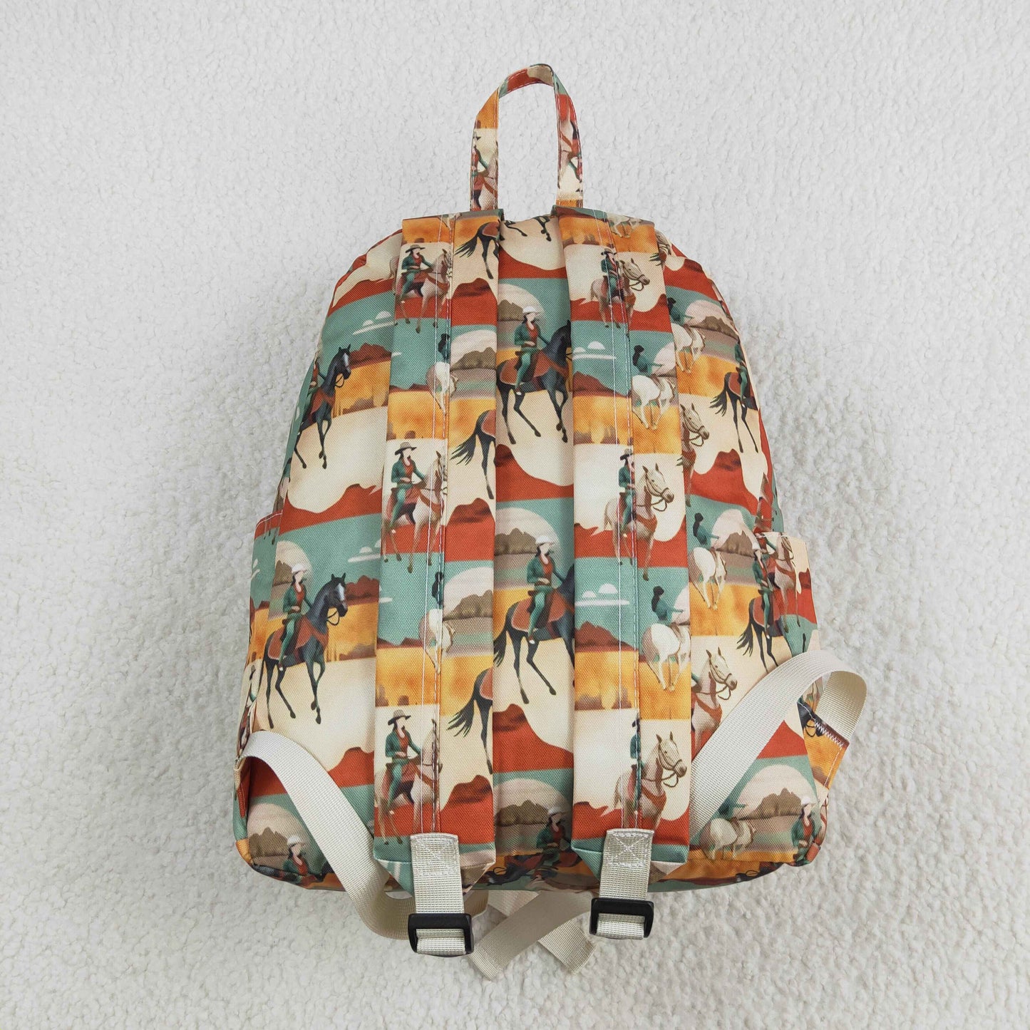BA0266 Horseback riding desert rice green backpack RTS 202509