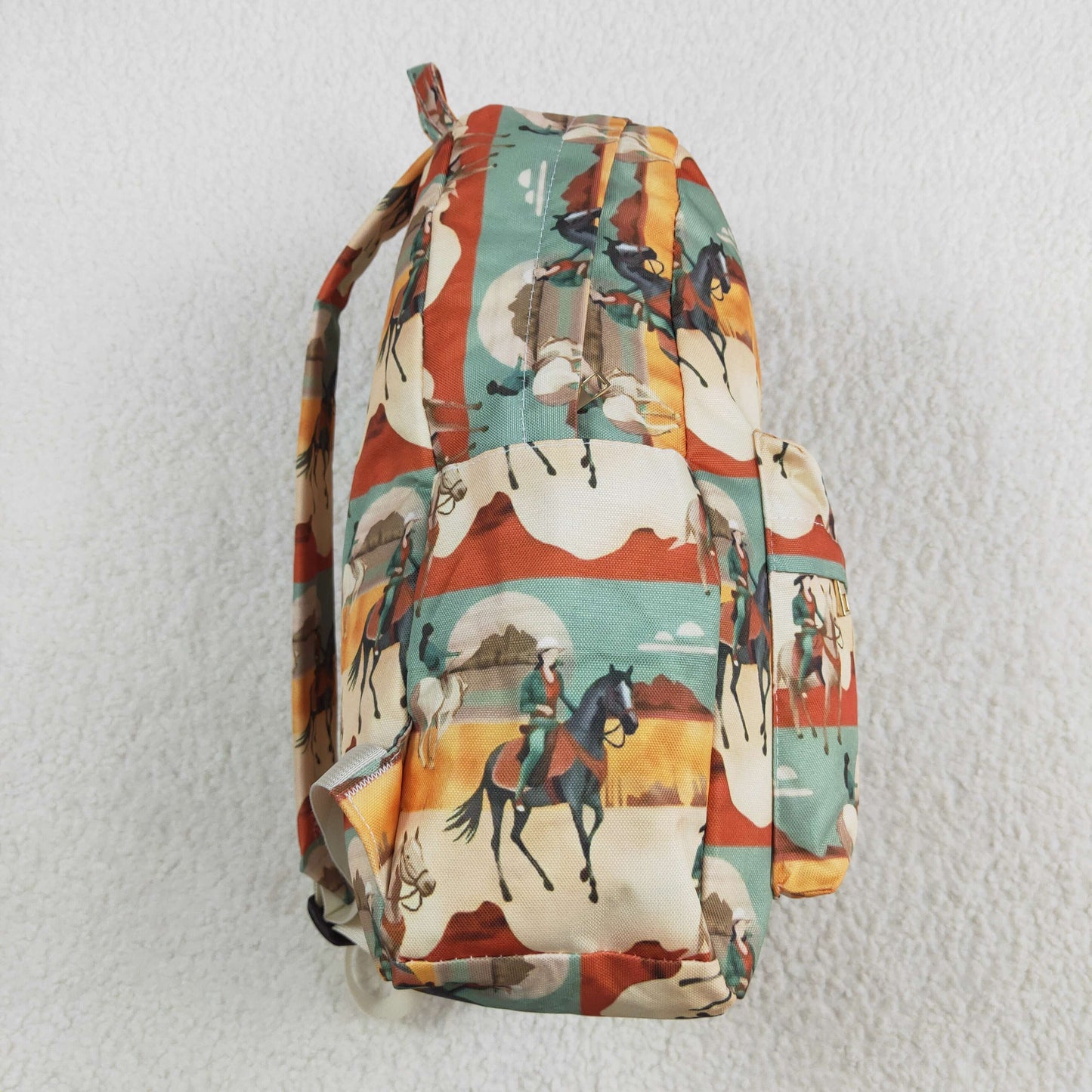 BA0266 Horseback riding desert rice green backpack RTS 202509