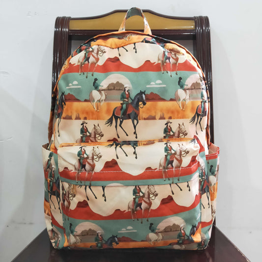 BA0266 Horseback riding desert rice green backpack RTS 202509