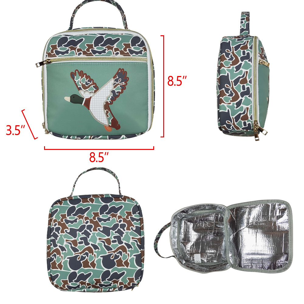 BA0270 Camouflage duck green meal bag lunch box bag RTS Free Shipping Over 2 KG