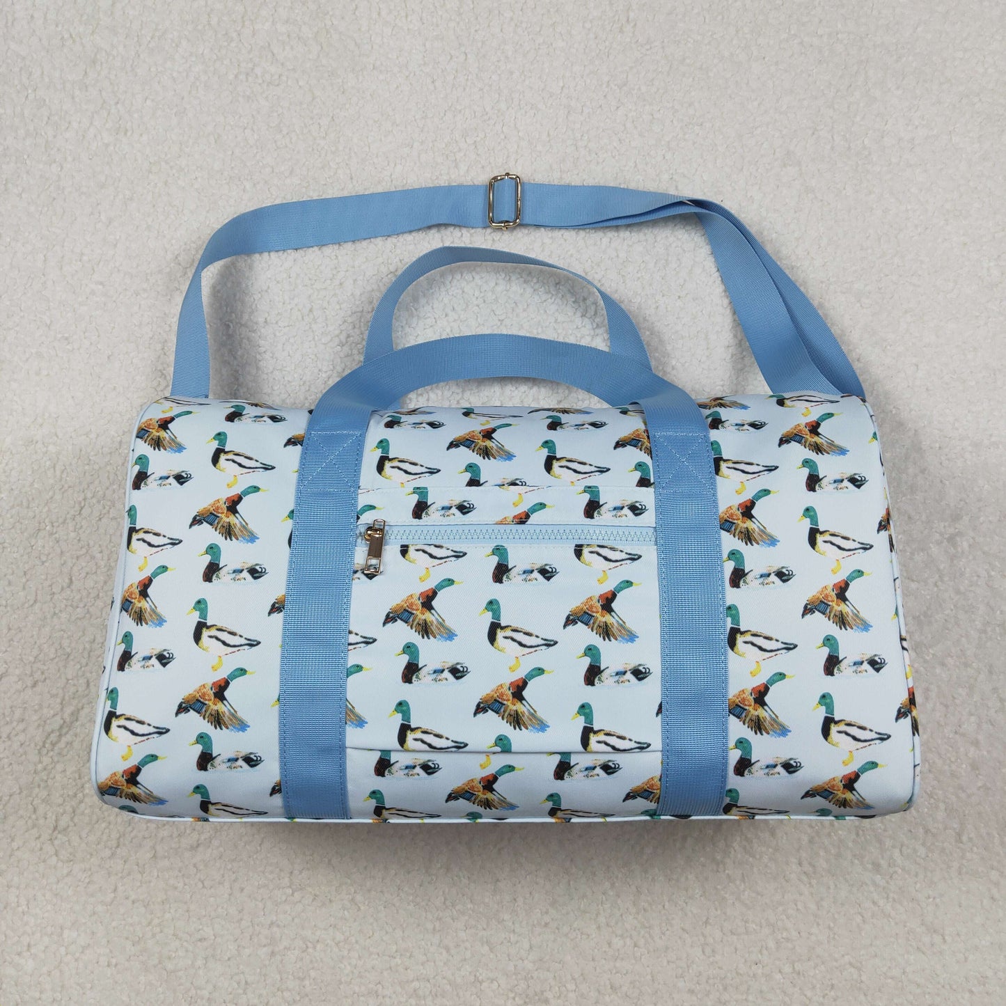 BA0275  NEW Duck Hunting Handbag Blue Gym Bag 7.87*18.5*10.63 inches 202510 RTS