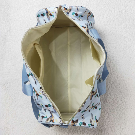 BA0275 Duck Hunting Handbag Blue Luggage Bag 7.87*18.5*10.63 inches