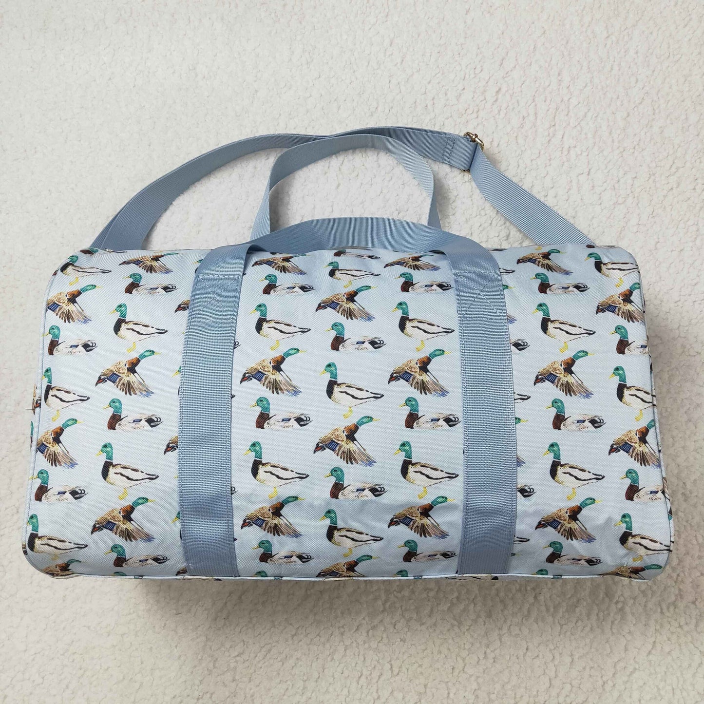 BA0275 Duck Hunting Handbag Blue Luggage Bag 7.87*18.5*10.63 inches