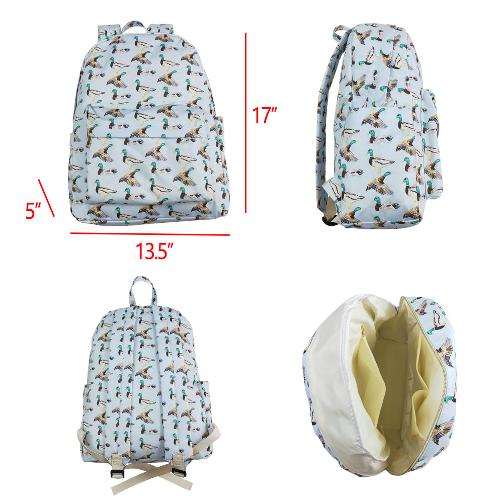 BA0277 Duck hunting Backpack western boutique PU leather 5*13.5*17 inches bag RTS 202501