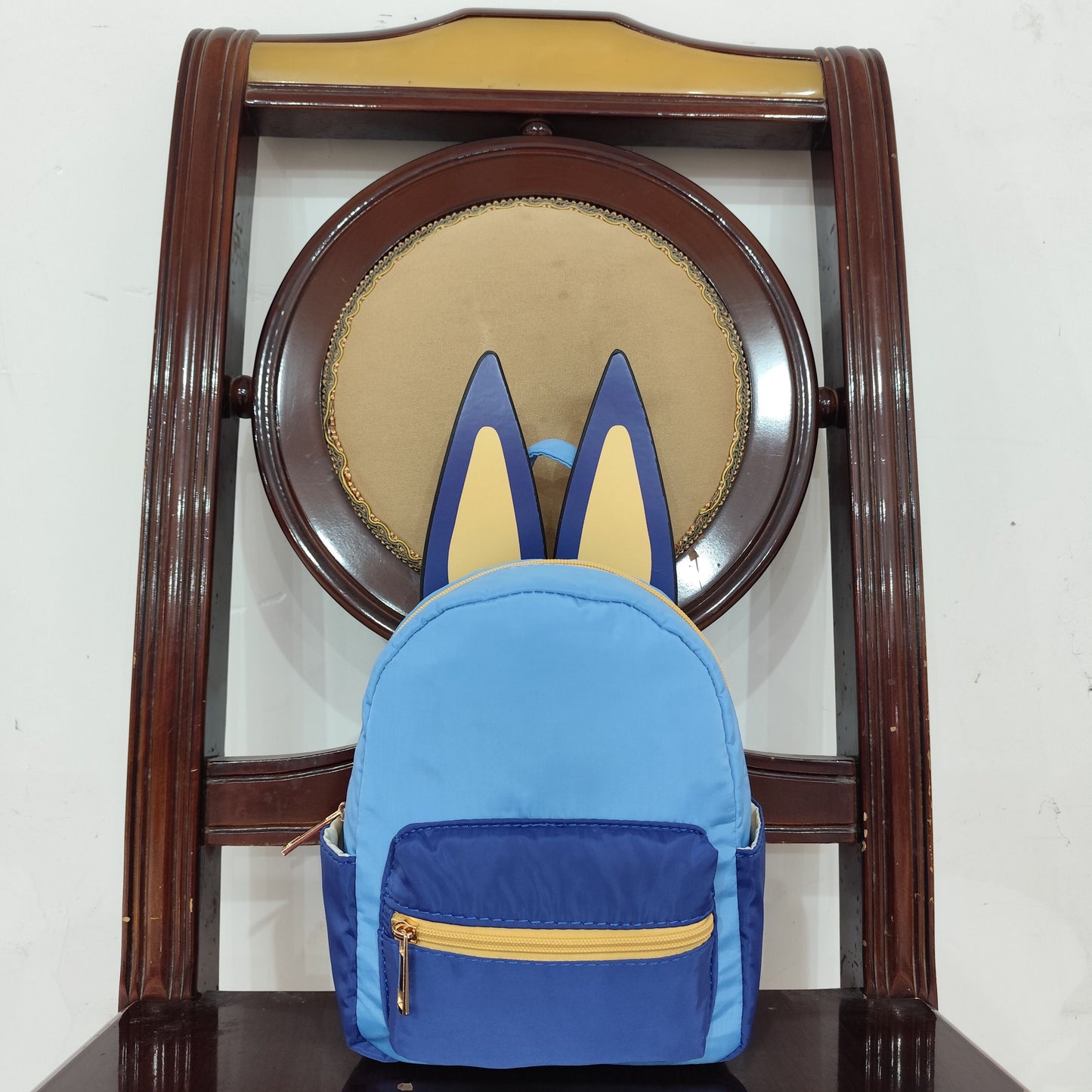 BA0281 Cartoon Bluey Ear Blue Bags 2.8*6.5*7.6*5.5 inches Backpack 202503 RTS