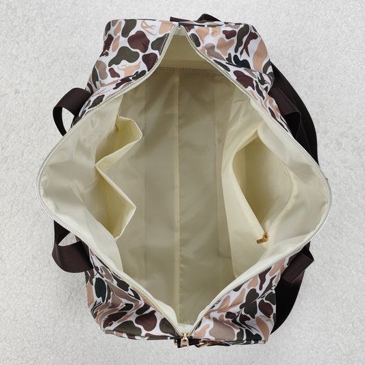 BA0287 Deer Hunting Green Brown Camouflage Boutique Travel Bag handbag 7.9*18.5*11.2 inches 202503 RTS