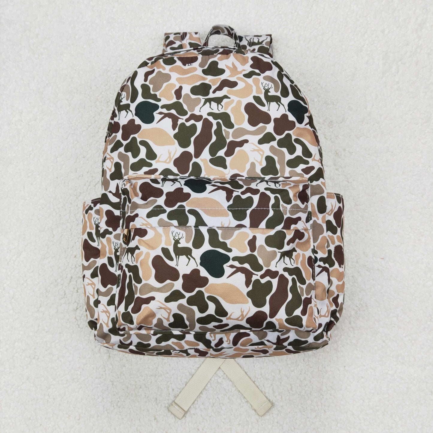 BA0288 Deer Hunting Clothes Brown Green Backpack western boutique school bags 5*13.5*17 inches 202503 RTS