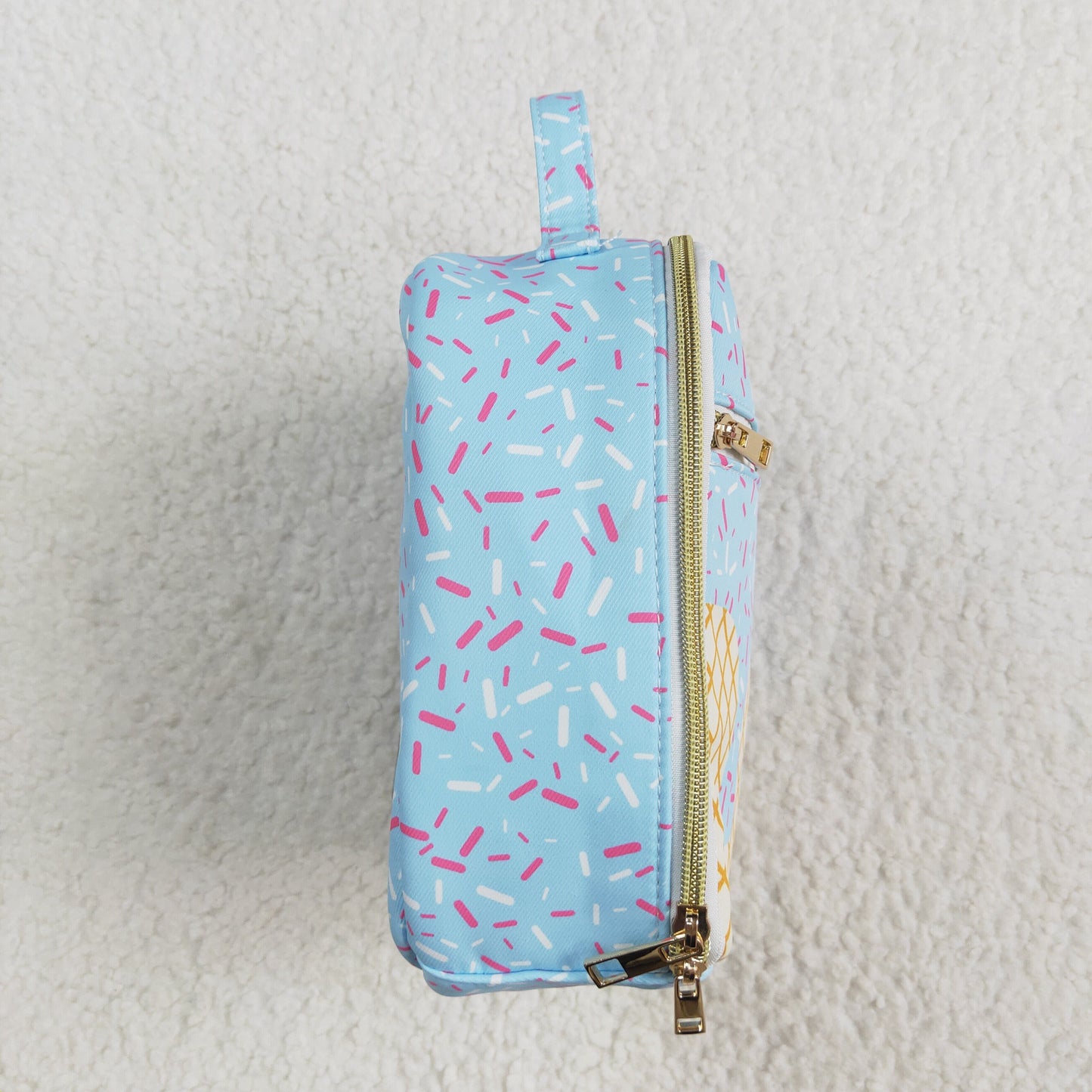 BA0296 Blue Fireworks Boutique Lunch Bag handbag 5*8.5*8.5 inches RTS Free Shipping Over $100