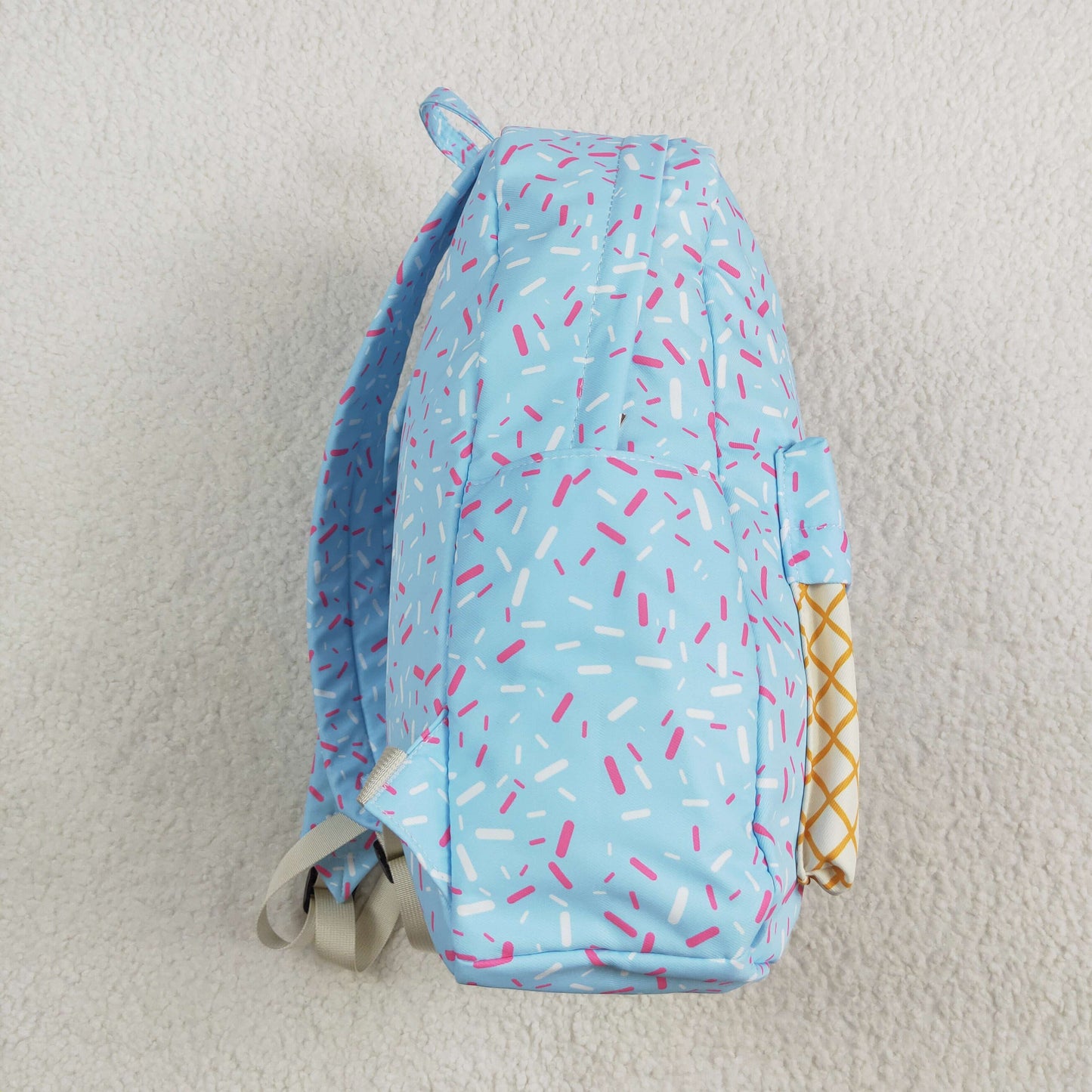 BA0297 Blue Fireworks Beige Plaid Backpack western boutique school bags 5*13.5*17 inches RTS Free Shipping Over 2 KG
