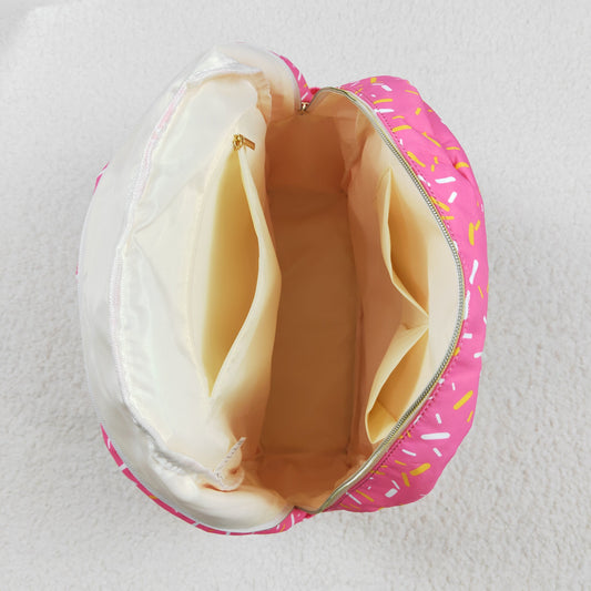 BA0300 Rose Red Fireworks Beige Plaid Backpack western boutique school bags 5*13.5*17 inches 202505 RTS