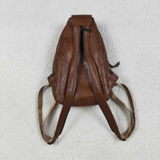 BA0330 Yellow-Brown Western Crossbody Leather Bag 202507 RTS Free Shipping Over $100