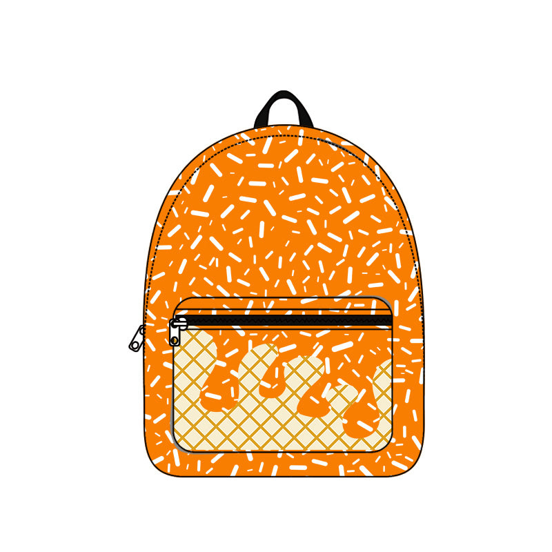 BA0339 Waffle Ice Cream Orange Backpack 202511 RTS