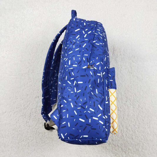 BA0340 Waffle Ice Cream Blue Backpack 202511 RTS