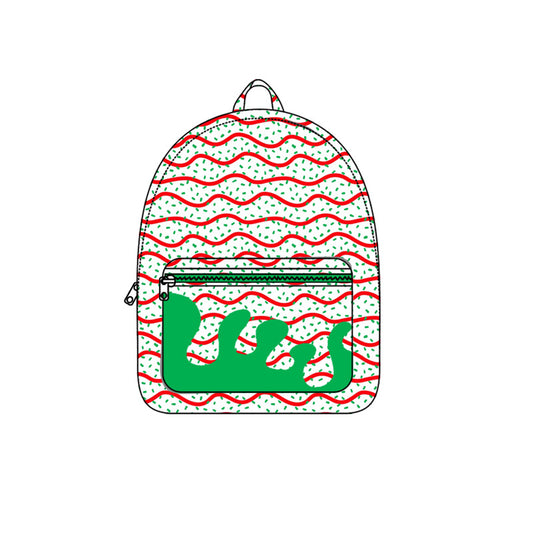 Preorder BA0344 Ice Cream Red Wavy Line Backpack 202508