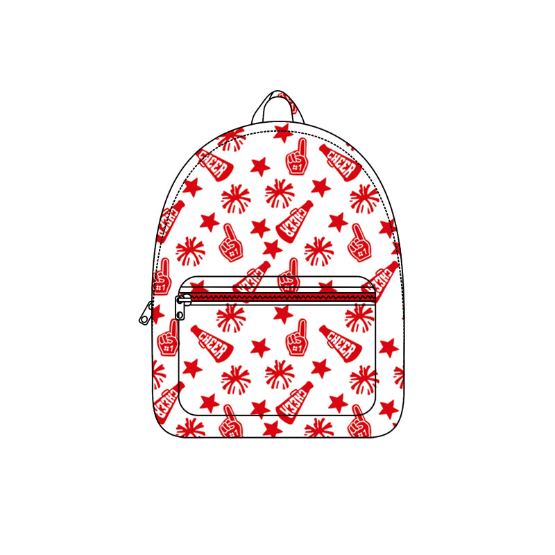 Preorder BA0348 Cheer Fireworks Red White Backpack 202508