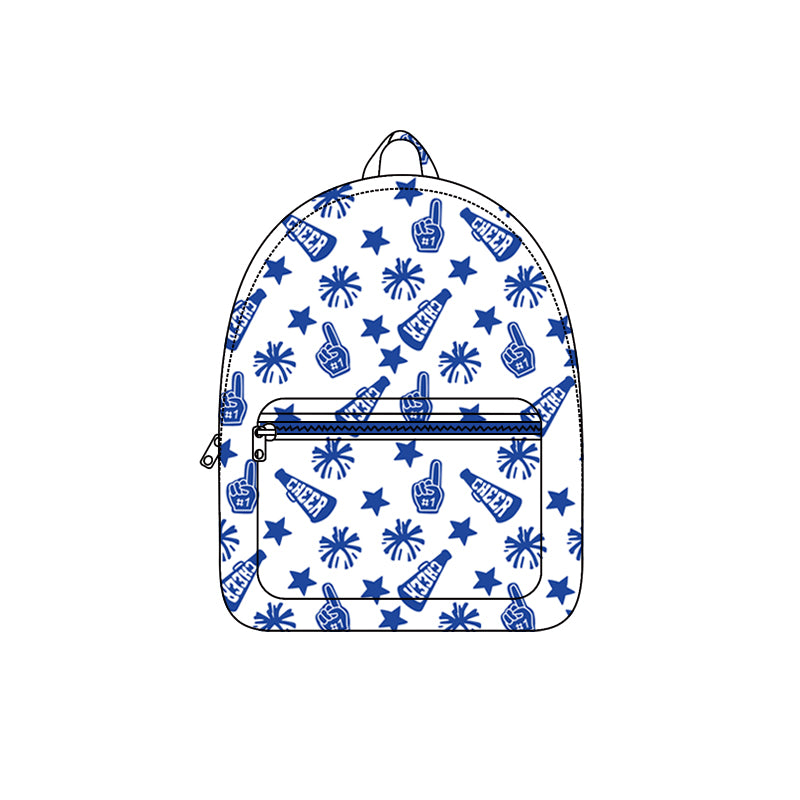 Preorder BA0349 Cheer Fireworks Blue White Backpack 202508