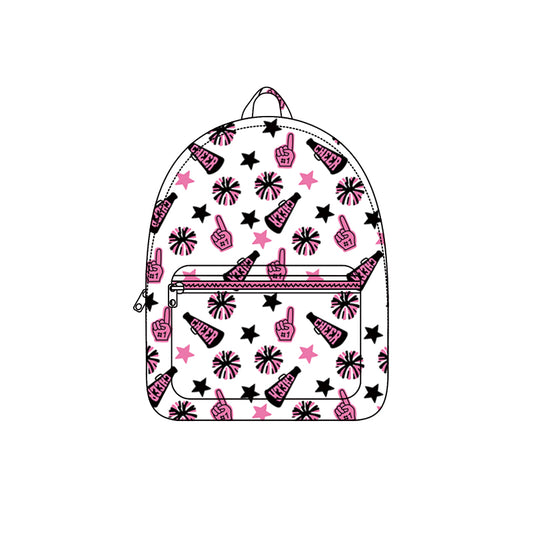 Preorder BA0355 Cheer Fireworks Black Pink Backpack 202508