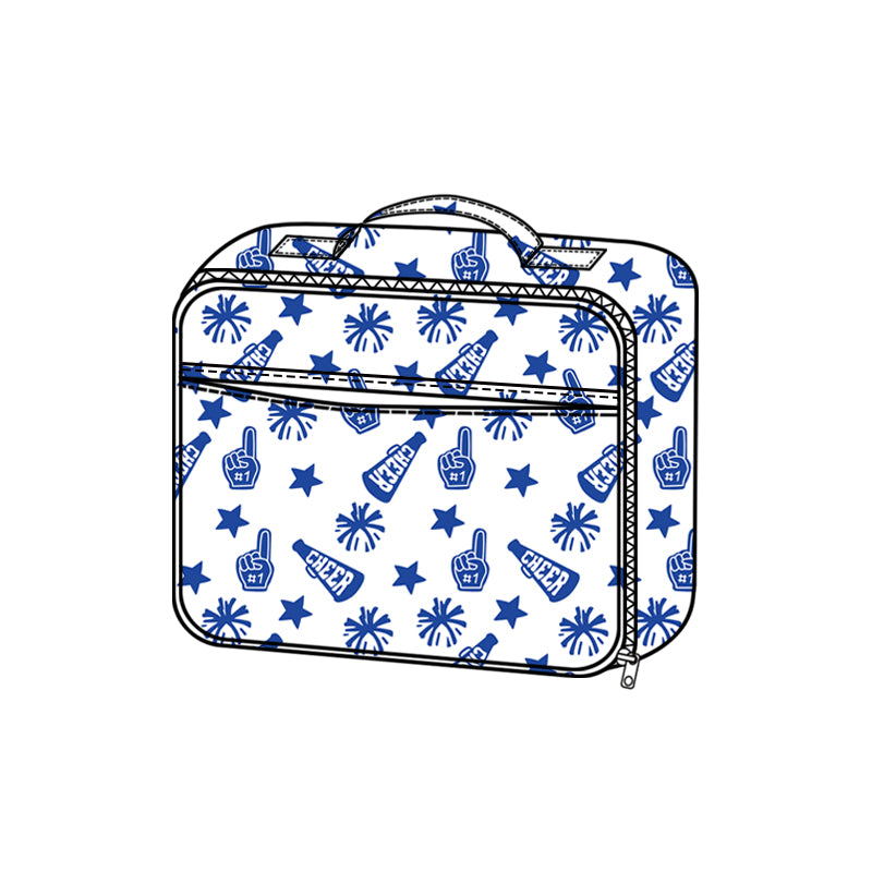 Preorder BA0357 Cheer Fireworks Blue Lunch Bag 202508