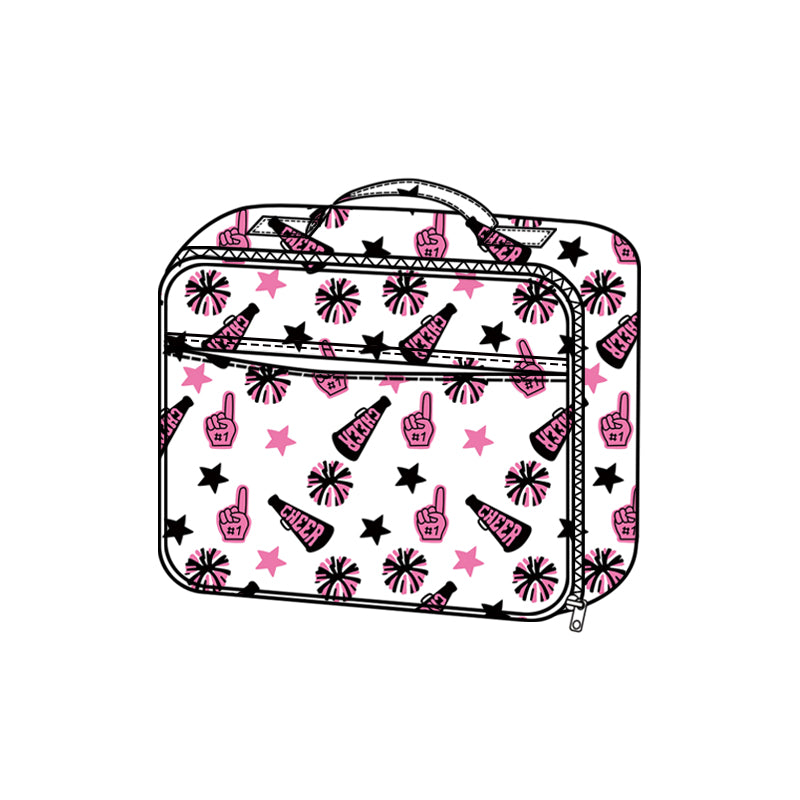 Preorder BA0363 Cheer Fireworks Black Pink Lunch Bag 202508