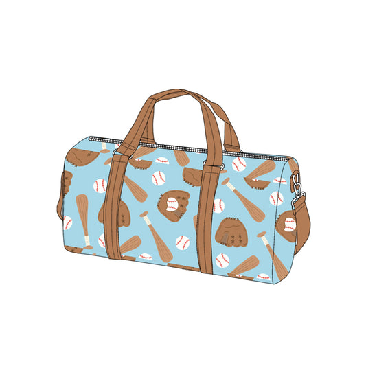 MOQ 8 Preorder BA0379 Baseball Gloves Blue Green Gym Bag Boutique Travel Handbag 7.9*18.5*11.2 inches 202509