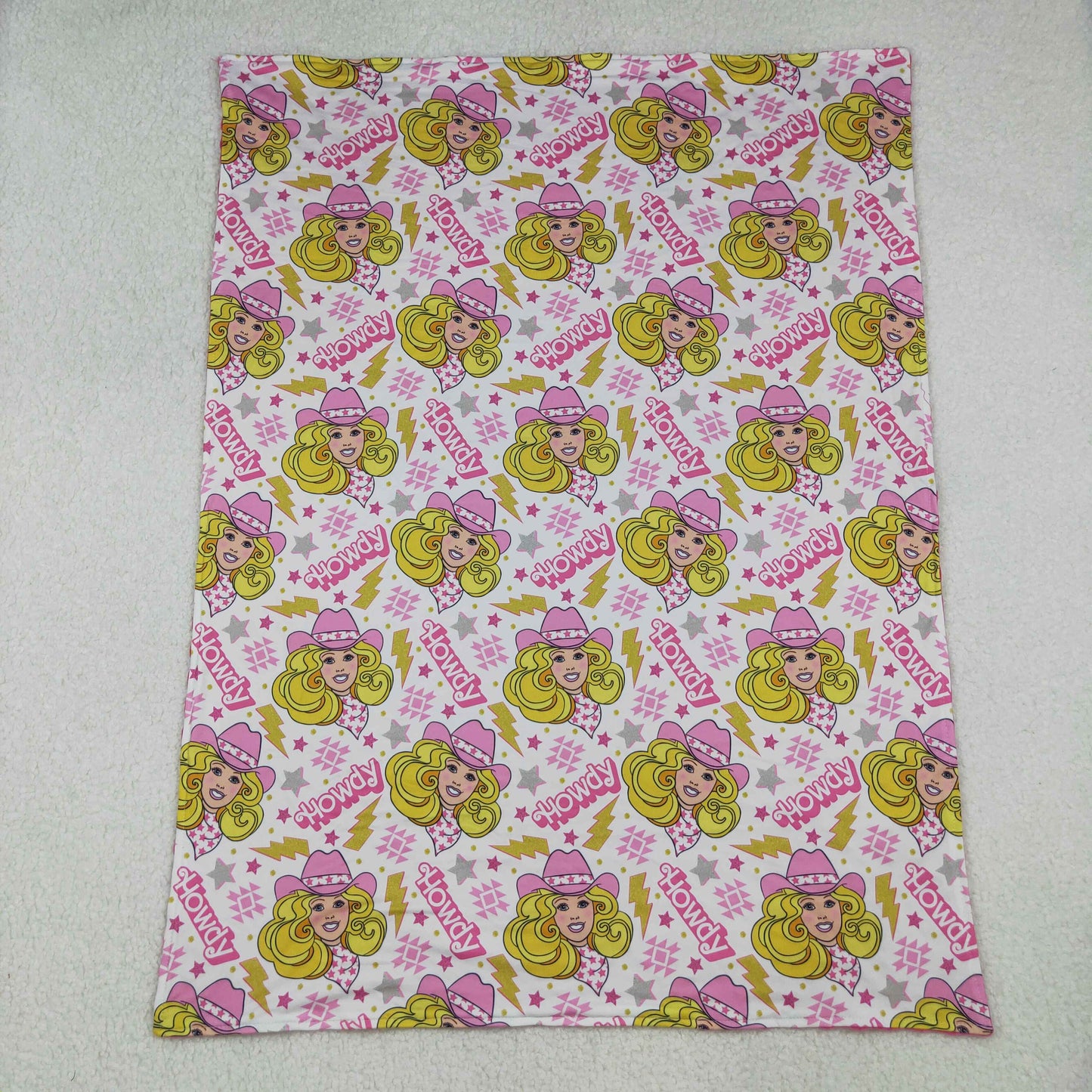BL0067 Howdy Rose Red Baby Blankets 29-43 inches 202510 RTS