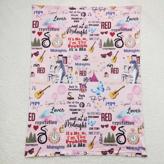 BL0124 Sweet girl blanket 29-43 inches RTS 202501