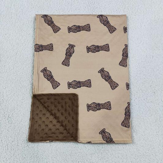 BL0165 Western Camo Bottles Baby Newborn Blanket
