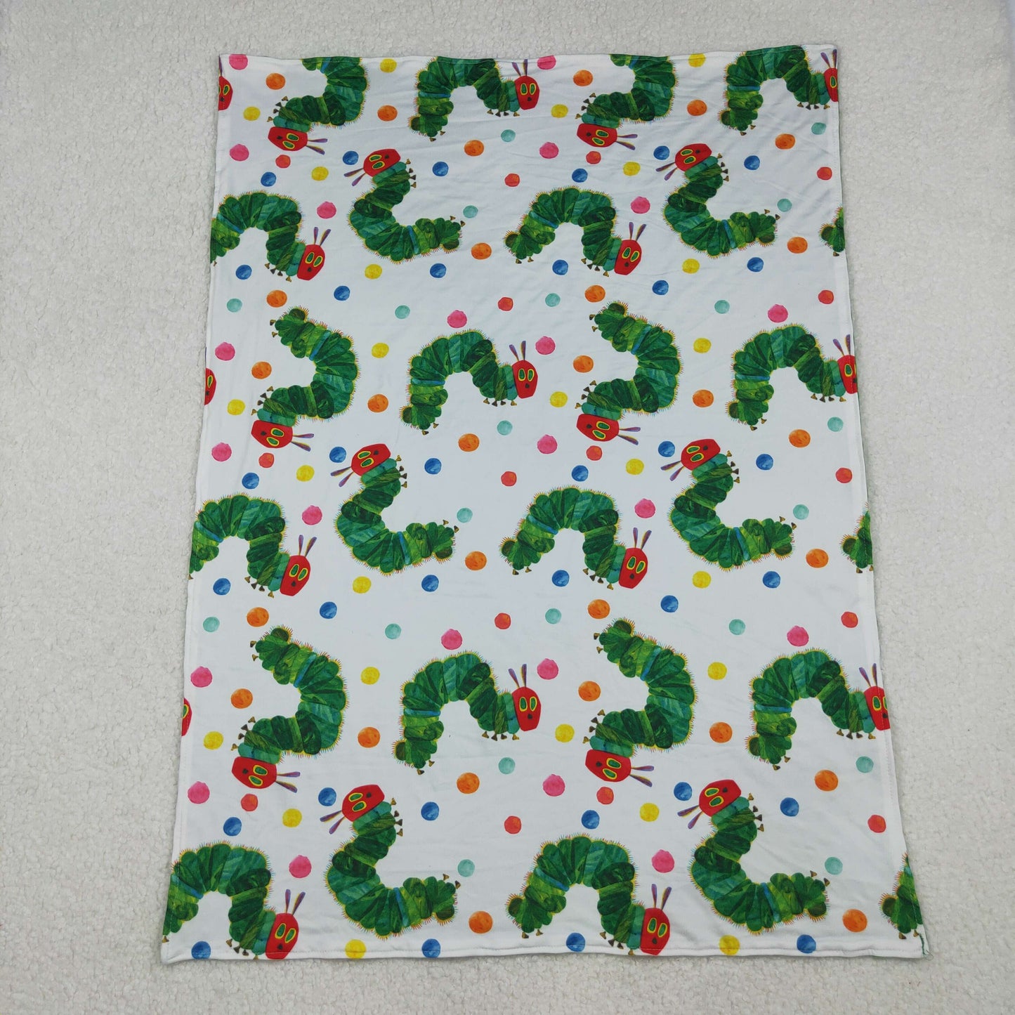 BL0202 Caterpillar Green 29-43 inches Baby Blankets 202510 RTS