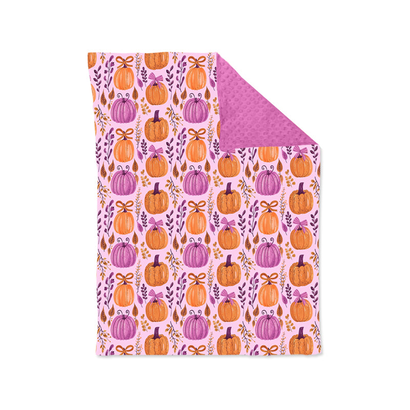 Preorder BL0216 Pumpkin Leaf Rose Red Baby Blankets 29-43 inches 202508