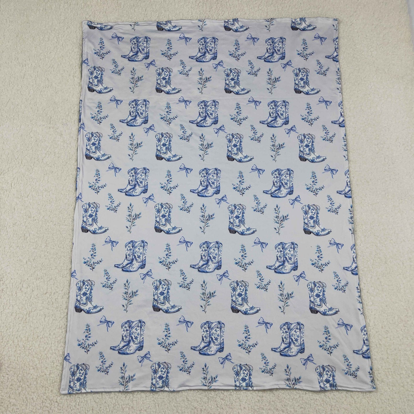 BL0229 Boots Haze Blue Baby Blankets 29-43 inches 202605 RTS