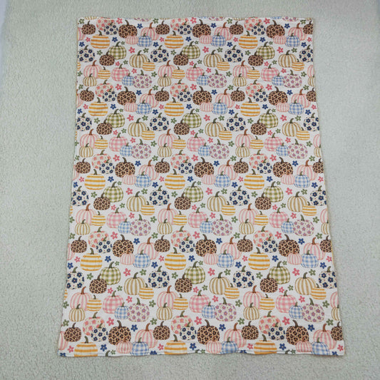 BL0252 Pumpkin Flower Yellow Baby Blanket 29-43 inches 202608 RTS