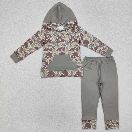 BLP0960 Camouflage Hooded Long-Sleeved Pants Boys Sets RTS 202510