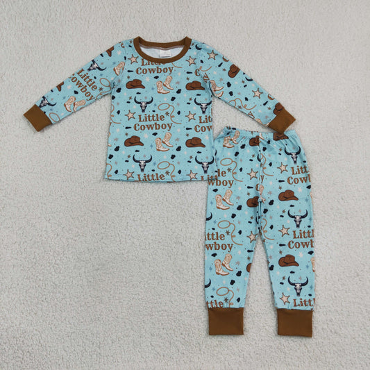 BLP1485 Western Little Cowboy Boys Pajamas Outfits 202609 RTS