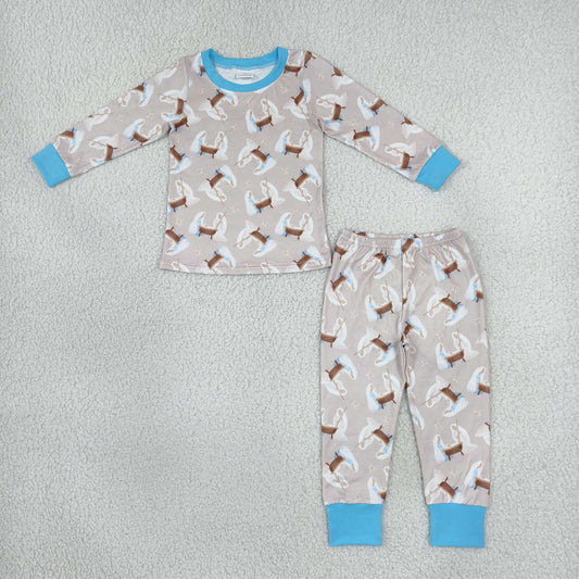 BLP1535 Nativity Jesus Pray Boys Pajamas Outfits