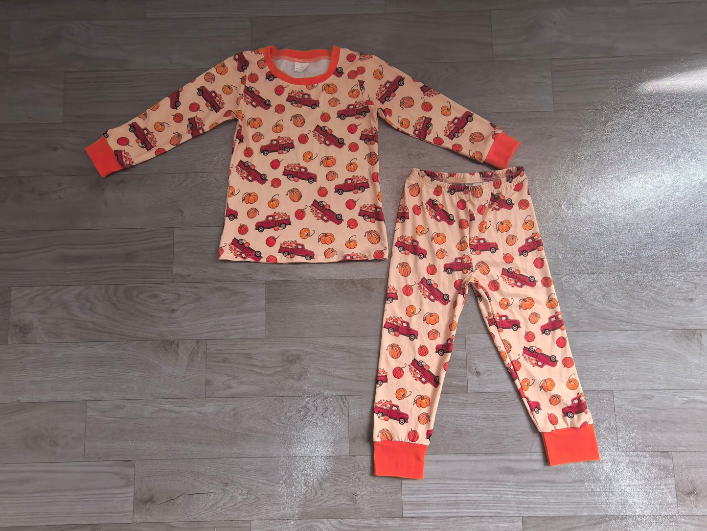 no MOQ BLP1541 pre-order toddler boy clothes pumpkin print boy fall outfit-real pic 2026.8.21