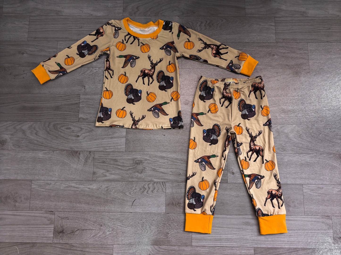 no MOQ BLP1556 pre-order toddler boy clothes hunting print boy winter outfit-real pic 2026.8.21