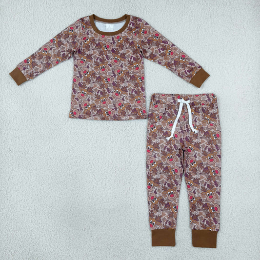 BLP1557 Christmas Elk Camo Boys Set
