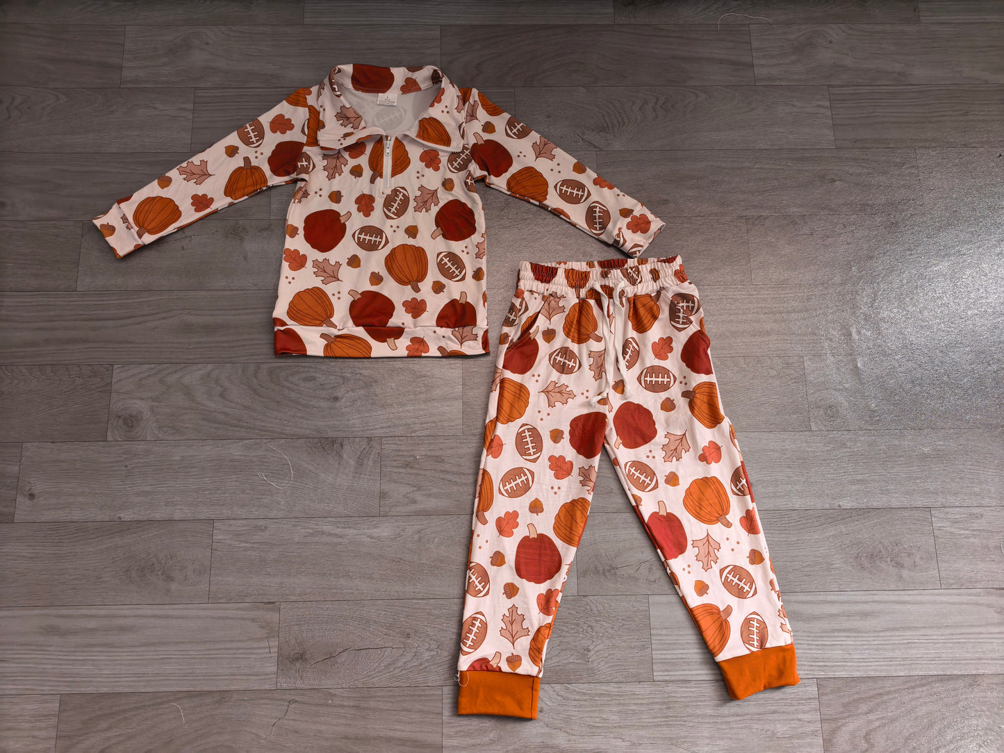 no MOQ BLP1573 pre-order toddler boy clothes pumpkin print zipper boy fall outfit-real pic 2026.8.21