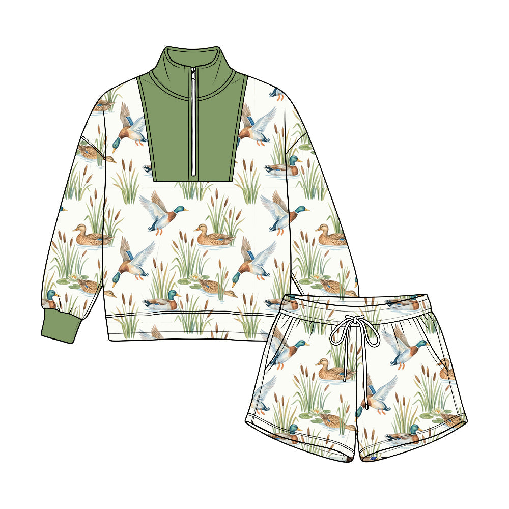 MOQ:5pcs BLS0059 pre-order toddler boy clothes duck print boy winter outfit-2026.8.22