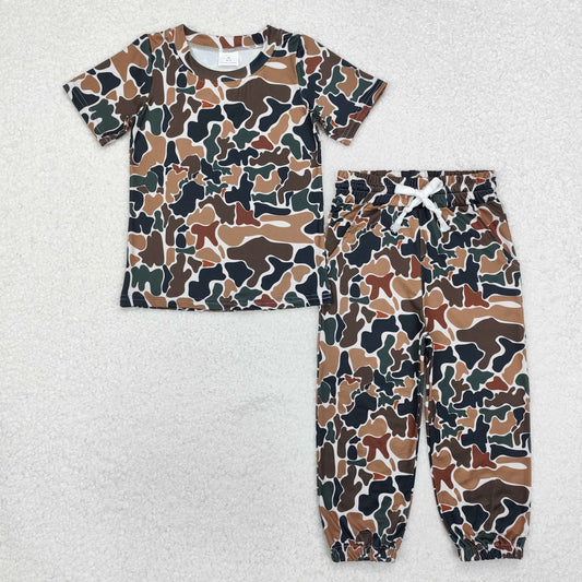 BSPO0530 Camouflage Short-Sleeved Pants Boys Sets RTS 202510